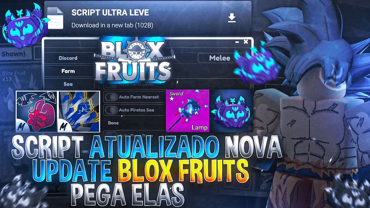 NOVA ATUALIZAÇÃO! 🔱 EXECUTOR e SCRIPT Atualizado BLOX FRUITS (CELULAR e PC)  Auto Farm Pegando Tudo 