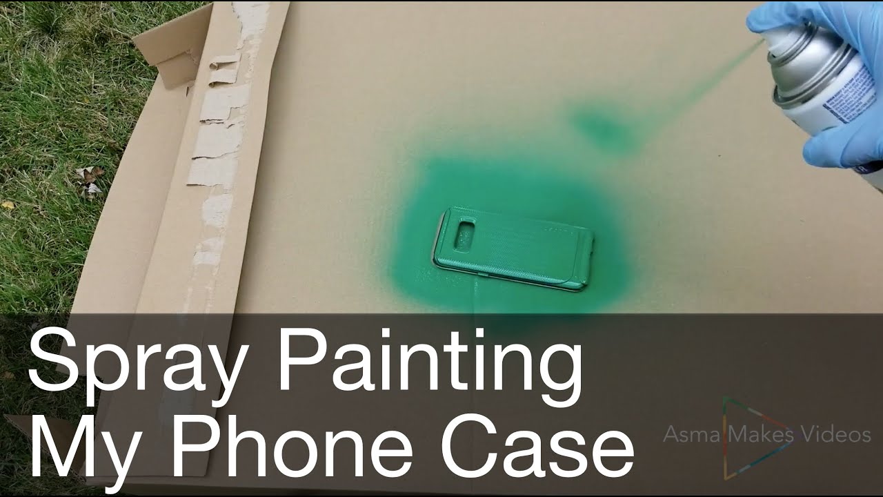 Spray Painting My Phone Case