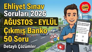 Ehliyet Sinav Sorulari 2026 Agustos - Eylul Cikmis Sorular