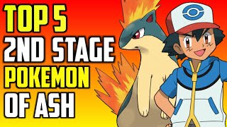 Top 5 2nd Stage Pokémon Of Ash||Explained In Hindi