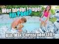 Wer bleibt länger im Pool? Leo, Ash, Max oder Chrissi? 🥶 TipTapTube