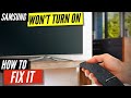 How to Fix a Samsung TV that Won't Turn On