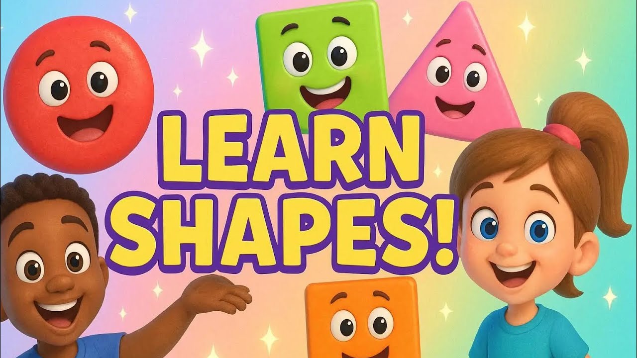 Learn Shapes for Kids – Fun Song with Circle, Square, Triangle & Rectangle