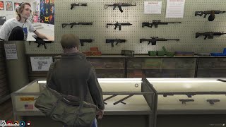 xQc Tries To Buy A Gun From A Grandma | GTA Roleplay Sever NoPixel 3.0