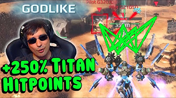 Getting 250% Titan HP with GARGANTUA AETHER - War Robots Gameplay WR