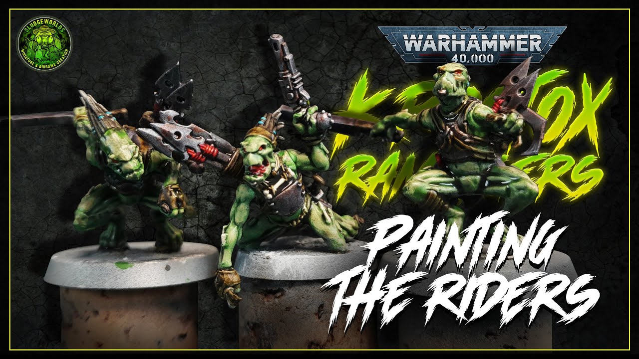 Painting the riders - WARHAMMER 40K - KROOTOX RAMPAGERS Part 3/4 ...