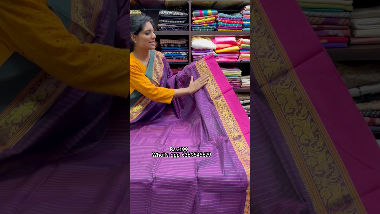 🌿 Restocked: Mercerised Cotton Saree – Just ₹2199! 💖