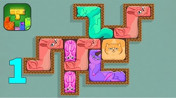 Puzzle Cats - Fit the Board Puzzles With Cat Shaped Blocks - Gameplay Walkthrough