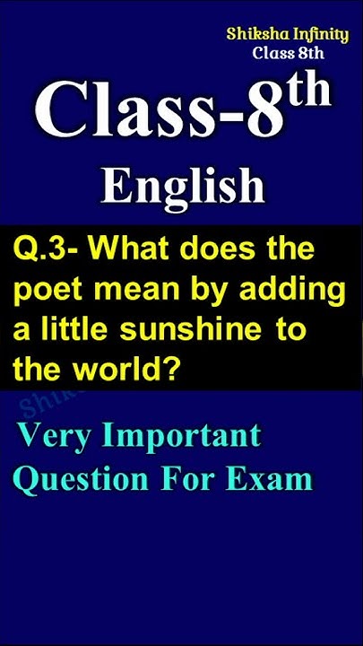 What Does The Poet Mean By Adding A Little Sunshine To The World what-does-the-poet-mean-by-adding-a-little-sunshine-to-the-world