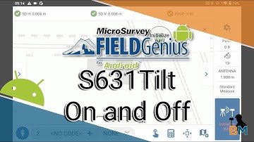 FieldGenius for Android: Enabling and Disabling S631 Tilt | Bench Mark