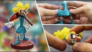 How to make SALLY STAGEPLAY from the game CUPHEAD 👩🏼☂️👩🏼 In Clay Tutorial 👩🏼☂️👩🏼