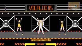 MMD [VOCALOIDS Rin & Len Kagamine   UTAU Lenni Act 2 ] Sing and Smile (Cover)