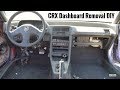 How to Remove Dashboard - 88-91 Honda CRX & Civic