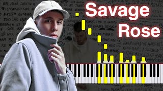 Koorosh & Tamara - Savage Rose - Piano Tutorial | کوروش و تامارا - سوج رز - آموزش پیانو
