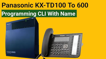 Panasonic KX-TDA100-200-600D | Programming | Extension Name