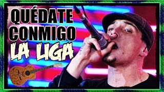 Video thumbnail of "LA LIGA - QUÉDATE CONMIGO | Acústico Guitarra Teclado Acordes Cover Letra Tutorial :."