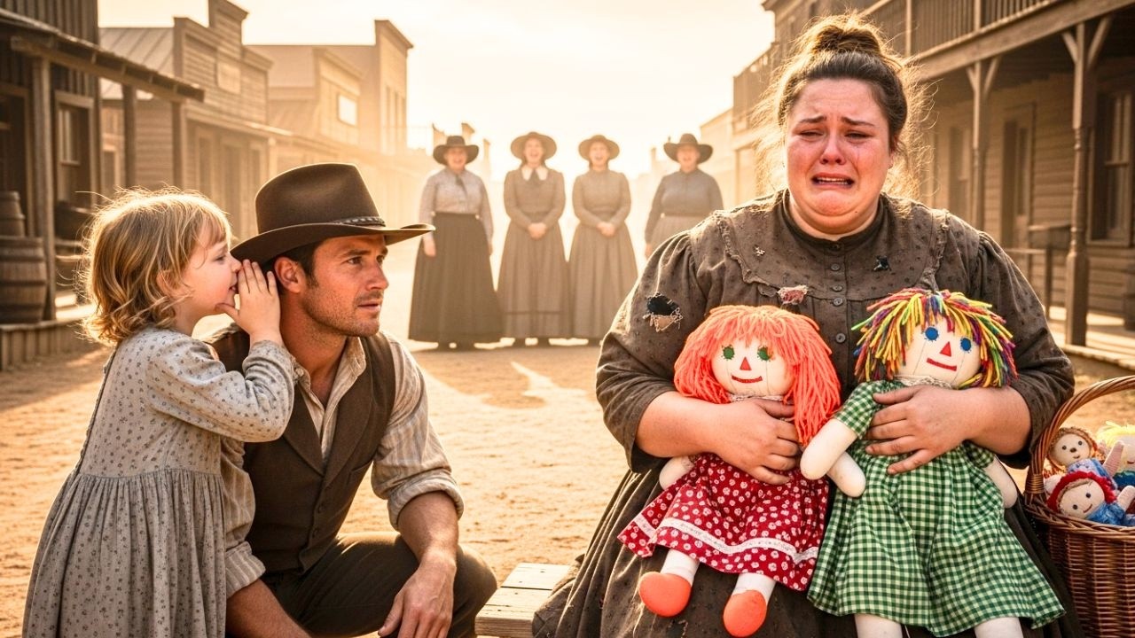 “Can We Take Her Home, Daddy?” — The Girl Asked When She Saw the Obese Widow Holding Rag Dolls