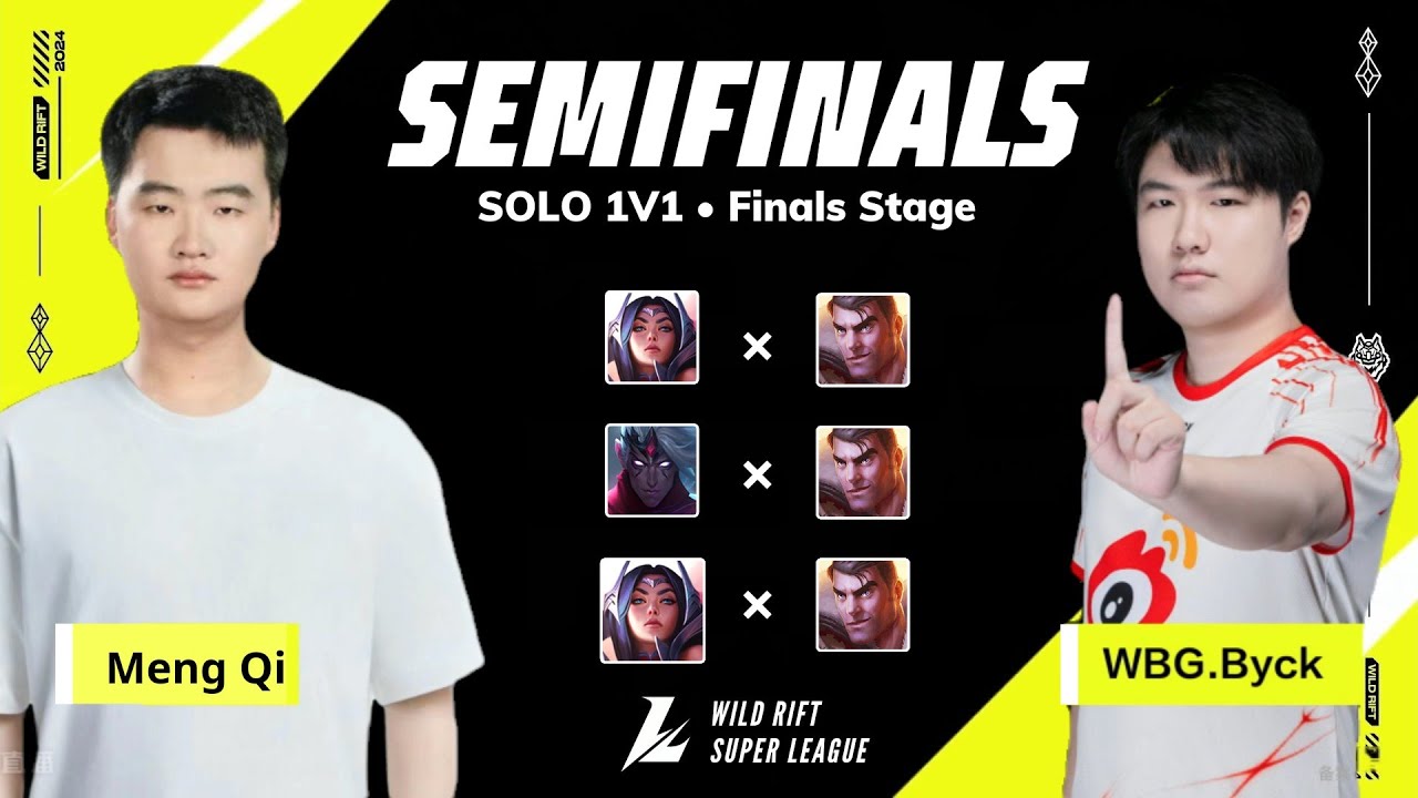 Max Byck Meng Qi vs WBG.Byck (Bo3) | Semifinals - Solo 1v1 | WSL Summer 2024 ...