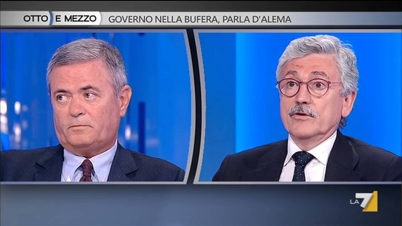 Otto e mezzo - Governo nella bufera, parla D'Alema (Puntata 05/04/2016)