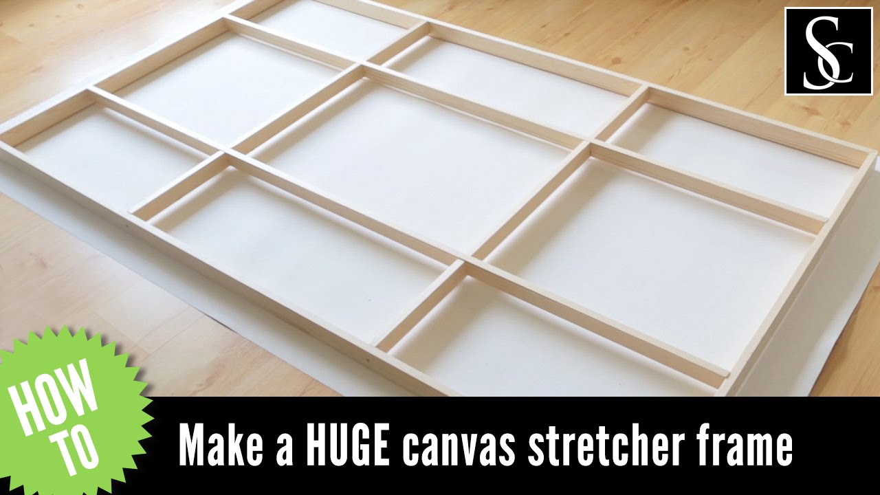 How to Make a Canvas Stretcher Frame, And How to Mount The Canvas 