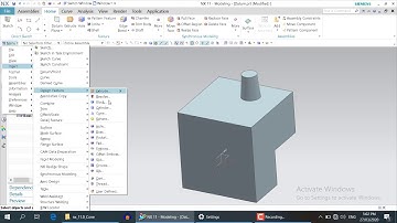 NX 11.0 Tutorial / How to use pad/pocket/boss| | Part 06 |Urdu/Hindi