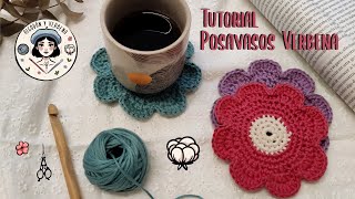 🌺 CROCHET para PRINCIPIANTES 🌺 APRENDE DESDE CERO - PARTE 3 - Posavasos Verbena 🧶