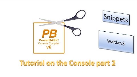 PowerBasic Snippets - Tutorial on the Console WaitKey command - part 2
