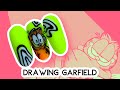 5 - GARFIELD / LEARNING HOW TO DRAW CARTOON CHARACTERS ON NAILS