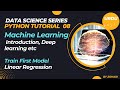 Data Science with Python 2023 in Urdu 8: Machine Learning Intro, Train First Model Linear Regression