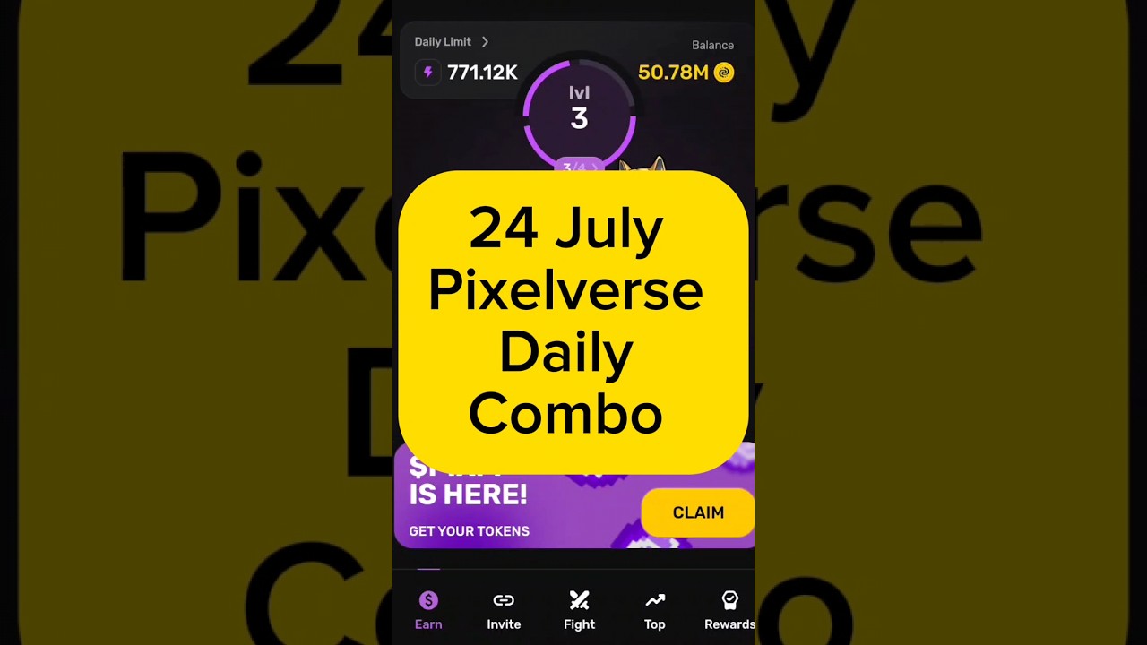 Daily Combo 24 July Pixelverse 