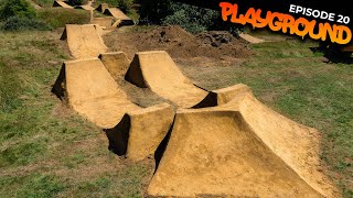 BUILDING AND RIDING A FULL SET OF MTB DIRT JUMPS AND TRANSFERS!!