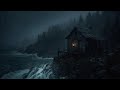 Gentle Rain Sounds All Night 🌲 | Natural Sleep Aid for Stress Relief and Focused Study
