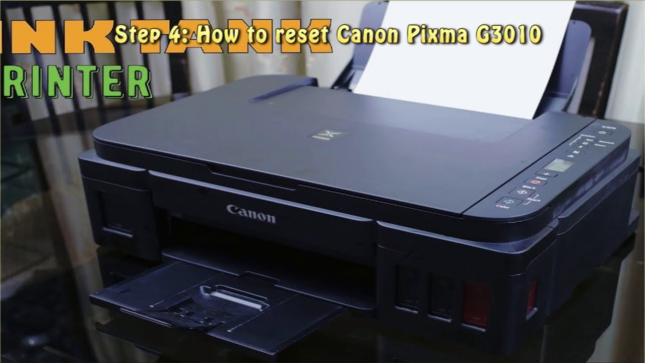 Reset Canon Pixma G3010 Waste Ink Pad Counter - YouTube