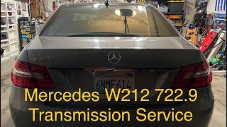 2010 Mercedes E350 W212 722.9 Transmission Service