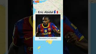 🇫🇷 Eric Abidal's career transfers || #transfer #shortvideo #shorts #subscribe