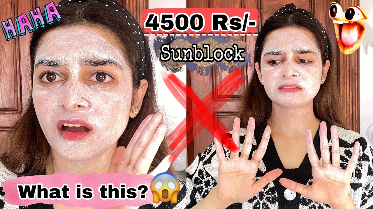 I Spent 4500/-Rs On This Sunblock || WHAT IS THIS???