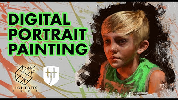 Digital Alla Prima Portrait of Sam - Jonathan Hardesty - Lightbox 2021 Full Demo