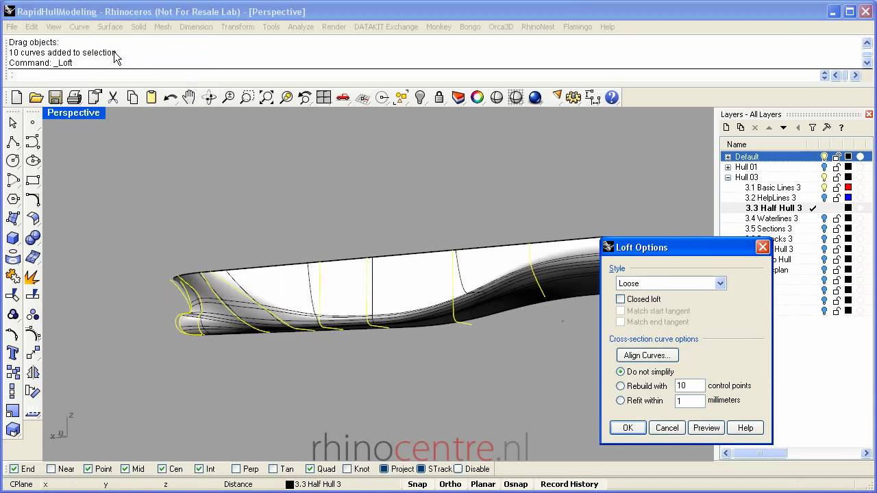 Rhino Tutorial Rapid Ship Hull Modeling - YouTube