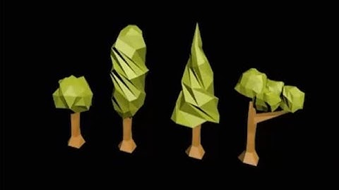 How to make ( model ) low poly trees in 3ds Max
