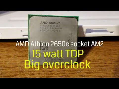 The 15 Watt AMD Athlon 2650e single core AM2 CPU OVERCLOCK