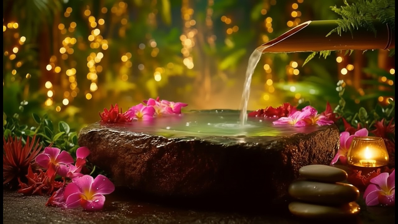 Relaxing Piano & Flowing Water Sounds | 🌊 Soft Meditation Music for Sleep & Stress Relief | Calm