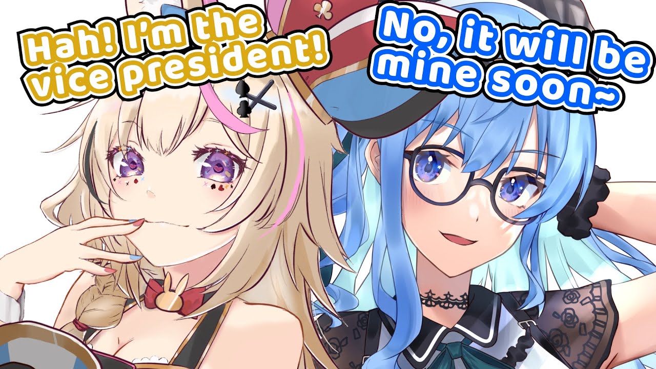 Suisei Wants To Take Over As The Vice-President【Hololive | Suisei x Polka x Flare】