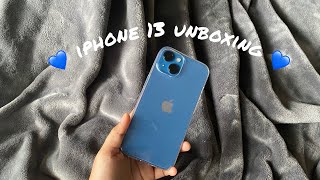 iphone 13 unboxing in blue [128 GB] 💙