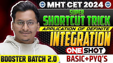 Application of Definite Integration Super Shortcut Tricks🤩|All Basics + Pyqs Solved✅Complete Chapter