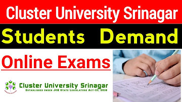 Cluster University Srinagar Students Demand Online Exams