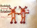 Rainbow Loom Rudolph The Red Nosed Reindeer Tutorial - Christmas