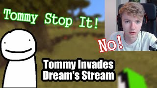 TommyInnit Invades Dream's Stream to Annoy Him | Dream Stream Highlights