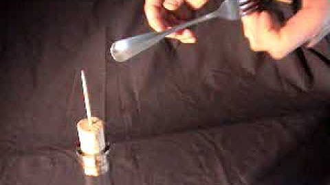 Toothpick balance trick,...