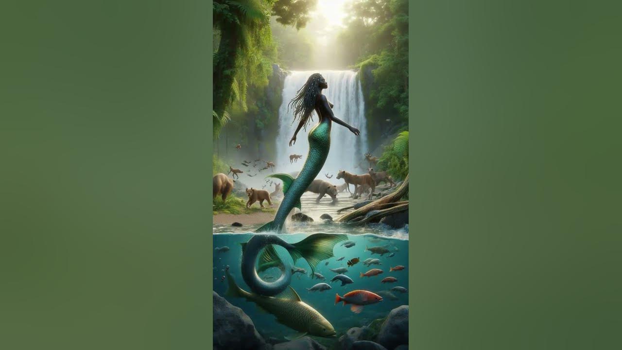 🧜‍♀️😱MAMI WATTA sirène des eaux africaine #sirène #mamiwata #créatures  #mythologieafricaine
