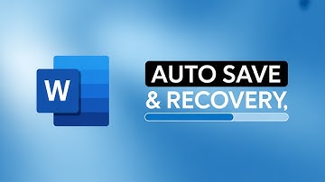 How to Enable Auto Save & Auto Recovery in Microsoft Word | Never Lose Documents Again